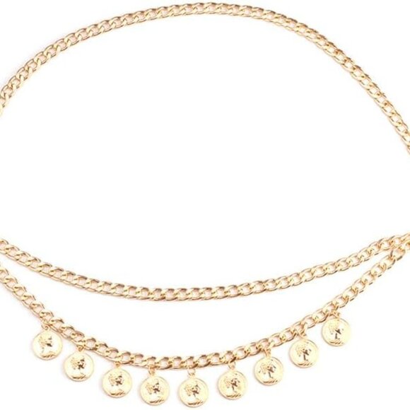 Gold Chain Belt for Women Sunflower Pearl Waist Body Jewelry Beach Dress Accesso - Picture 9 of 9